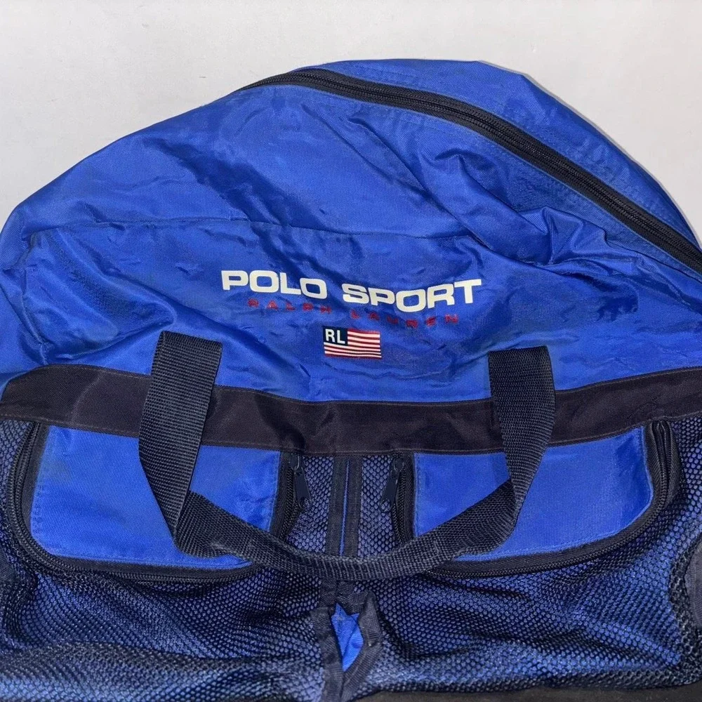 vintage ralph lauren polo Sport Duffle Bag Stains 21